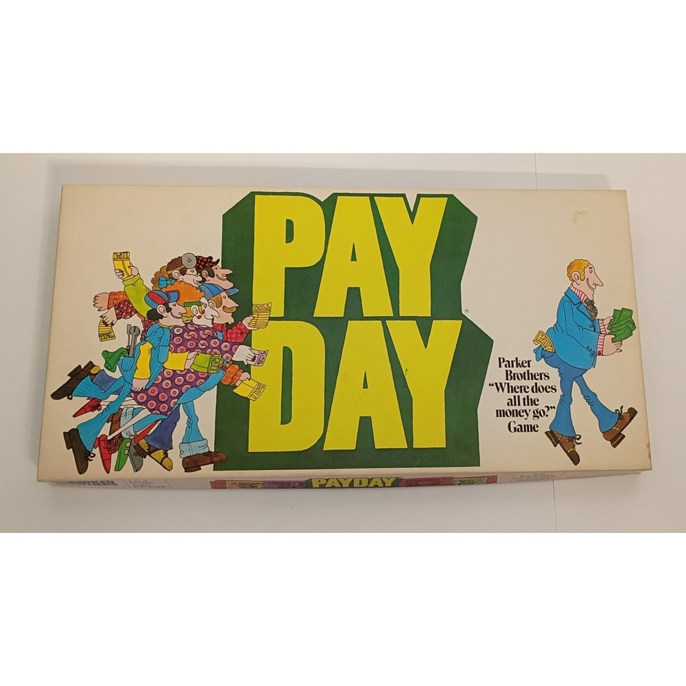 Vtg 1975 Parker Brothers PAY DAY Board Game Classic Family Game No Instructions